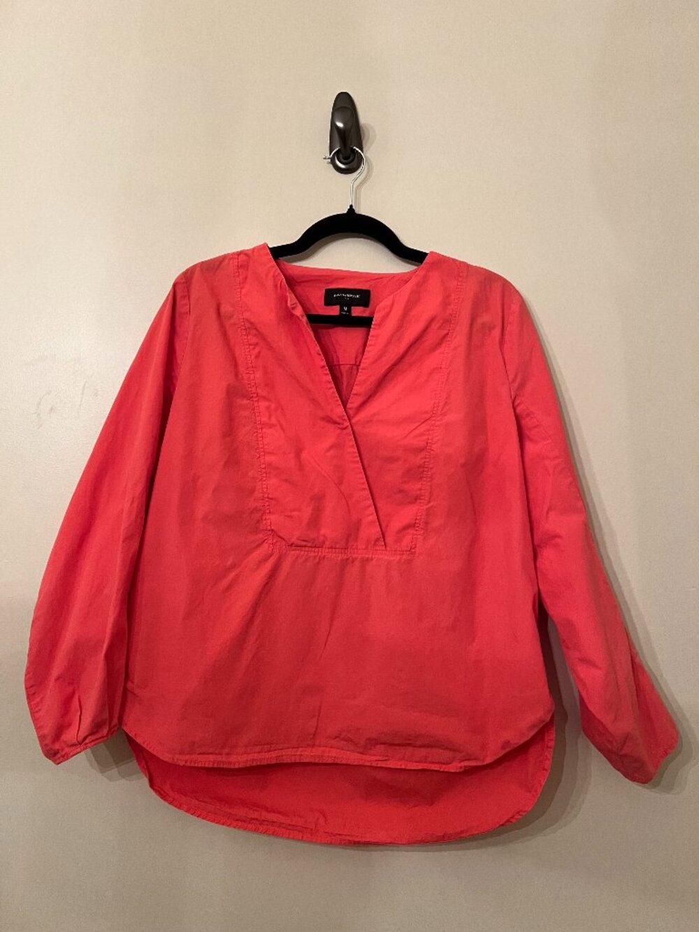 Banana Republic Coral Popover Blouse
